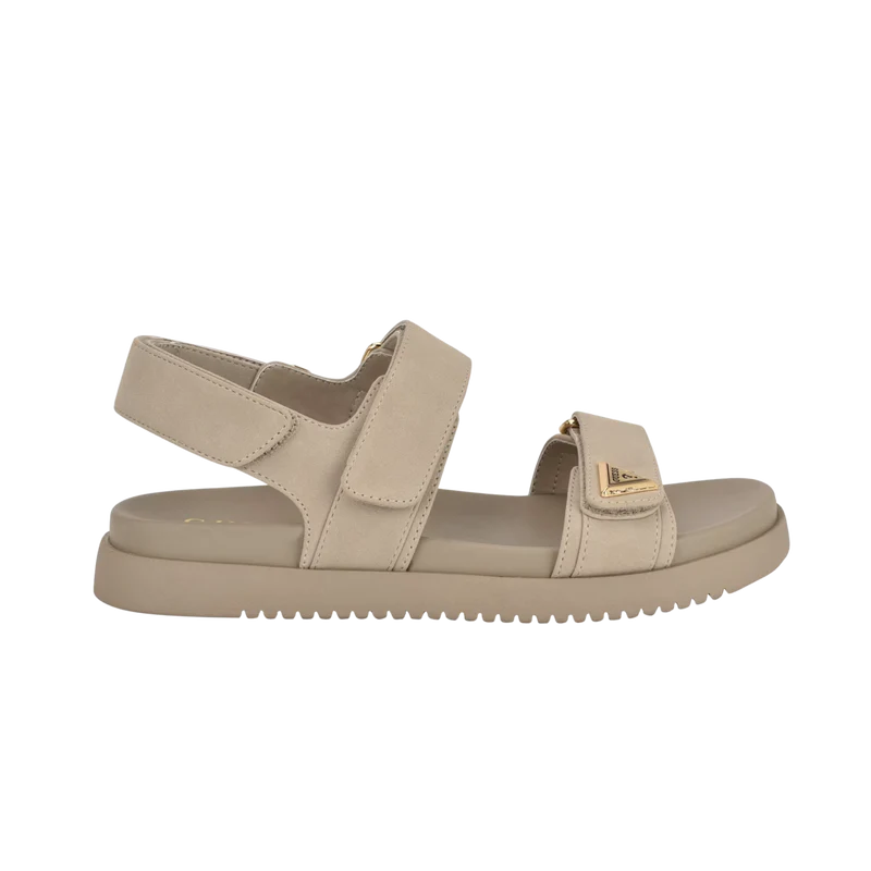 Guess Women Jimmee Strap Sandalias - Beige