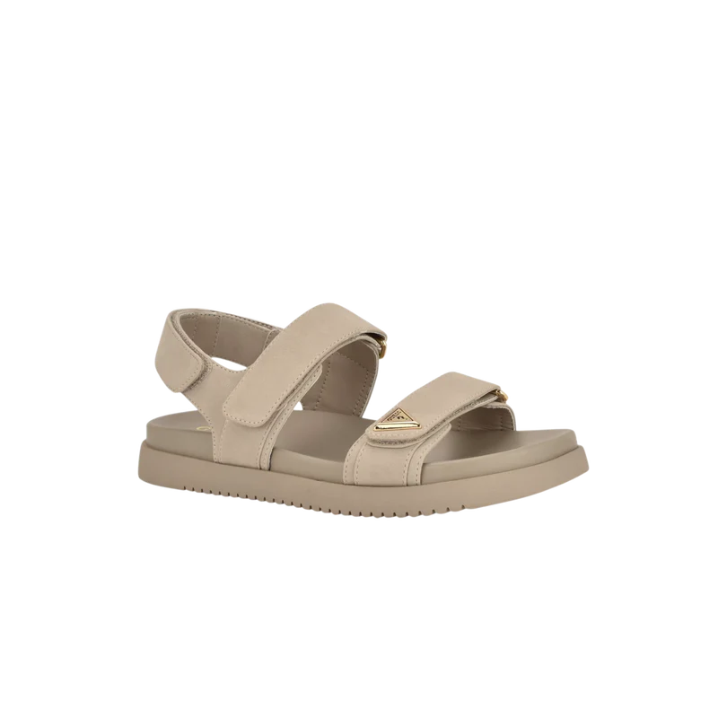 Guess Women Jimmee Strap Sandalias - Beige