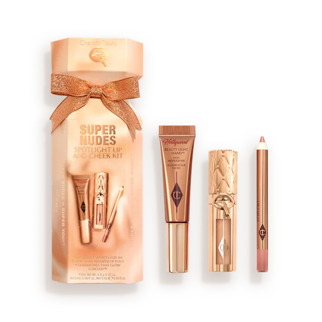 KIT SUPER NUDES SPOTLIGHT PARA LABIOS Y MEJILLAS