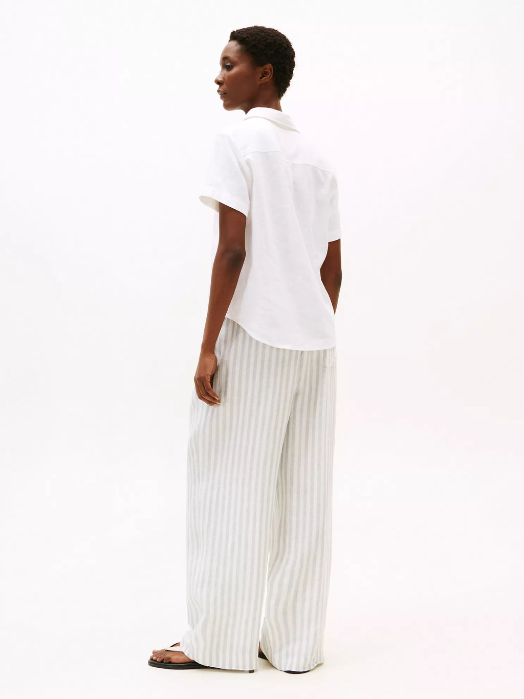 Short-Sleeve Linen-Blend Shirt