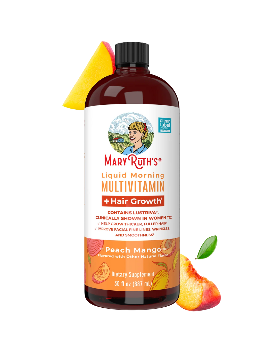 Liquid Morning Multivitamin + Hair Growth MARY RUTH`S