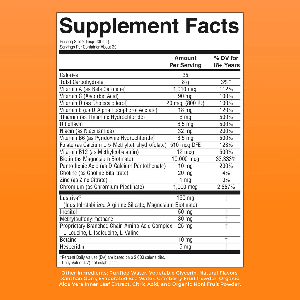 Liquid Morning Multivitamin + Hair Growth MARY RUTH`S