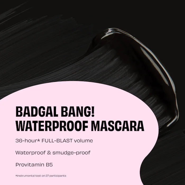 Benefit Cosmetics  Máscara de pestañas voluminizadora resistente al agua BADgal BANG!