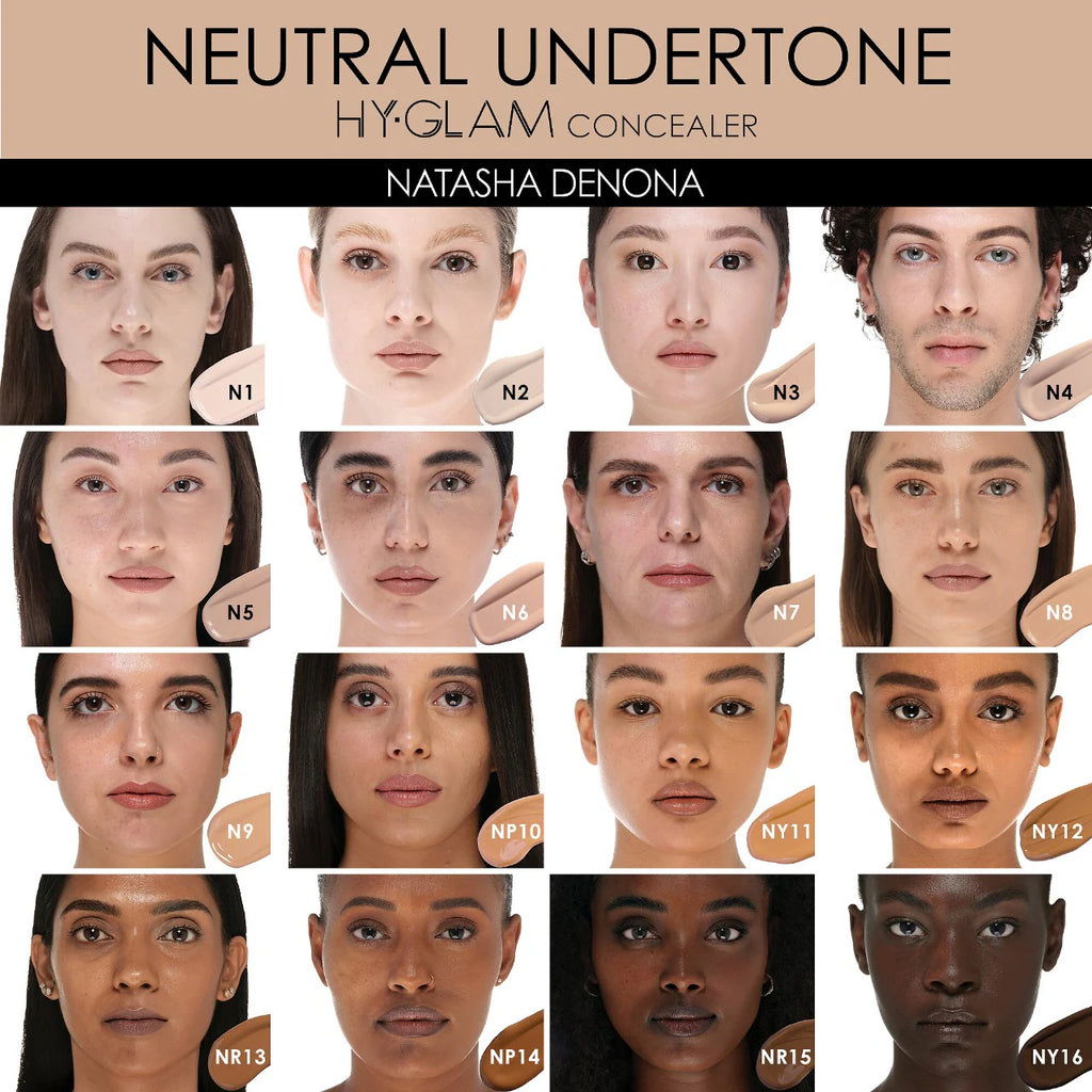 NATASHA DENONA  Hy-Glam Brightening & Hydrating Medium to Full Coverage Crease Proof Serum Concealer