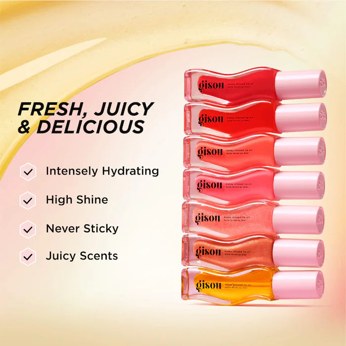 Gisou  Honey Aceite labial hidratante infundido, tamaño 0.27 oz