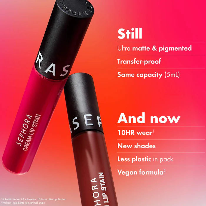 SEPHORA COLLECTION  Lápiz labial líquido Cream Lip Stain de 10 horas