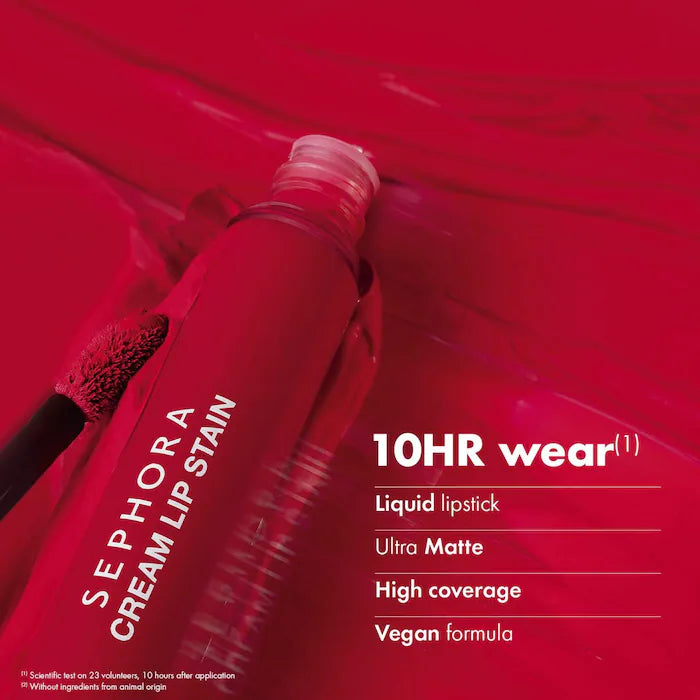 SEPHORA COLLECTION  Lápiz labial líquido Cream Lip Stain de 10 horas
