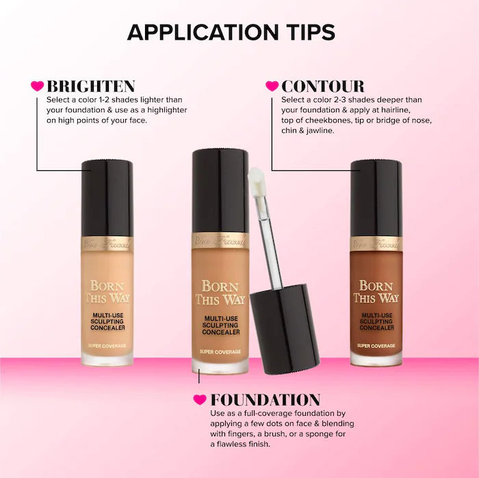 Too Faced Corrector multiusos Super Coverage Mini Born This Way