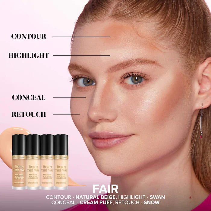 Too Faced Corrector multiusos Super Coverage Mini Born This Way