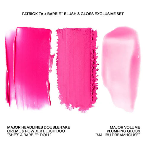 PATRICK TA |Set de rubor y voluminizador de labios Patrick Ta x Barbie™