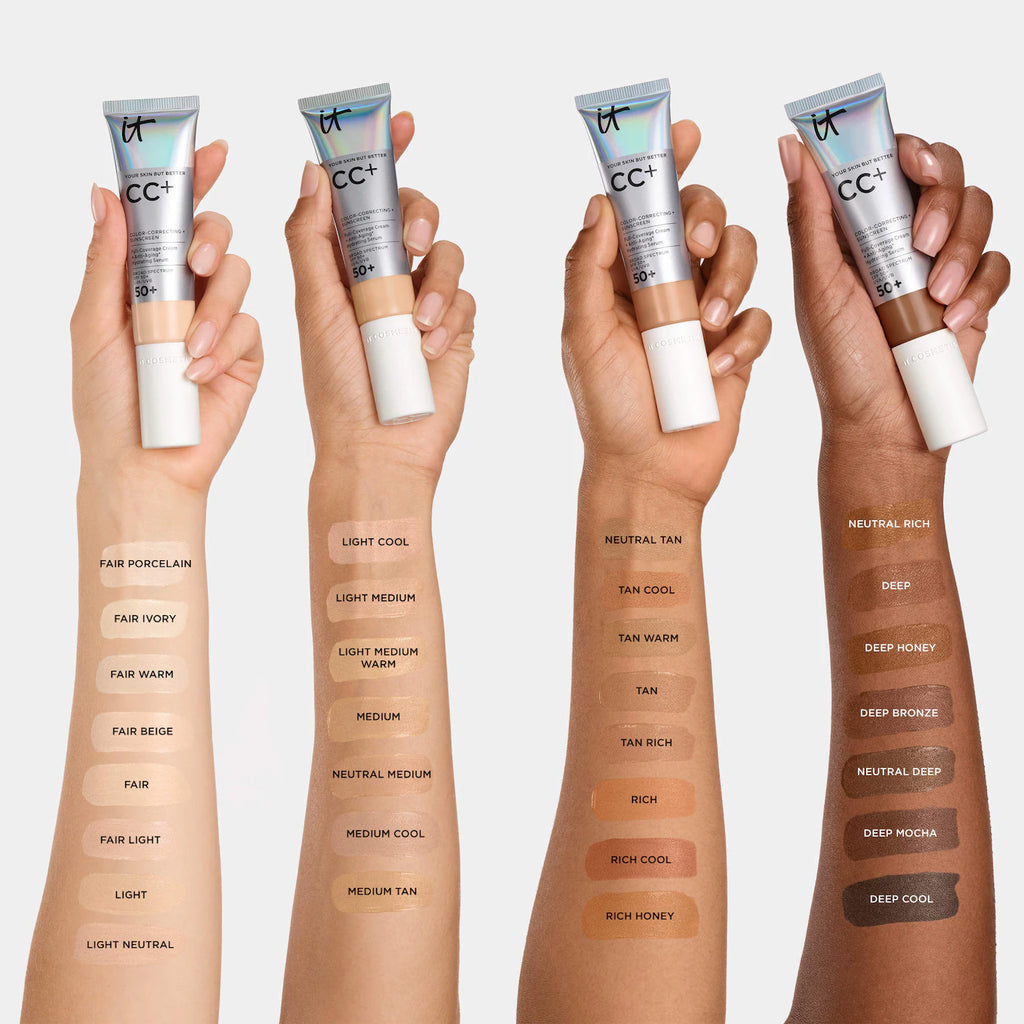 IT Cosmetics  CC+ Cream Full Coverage Color Correcting Foundation with SPF 50+