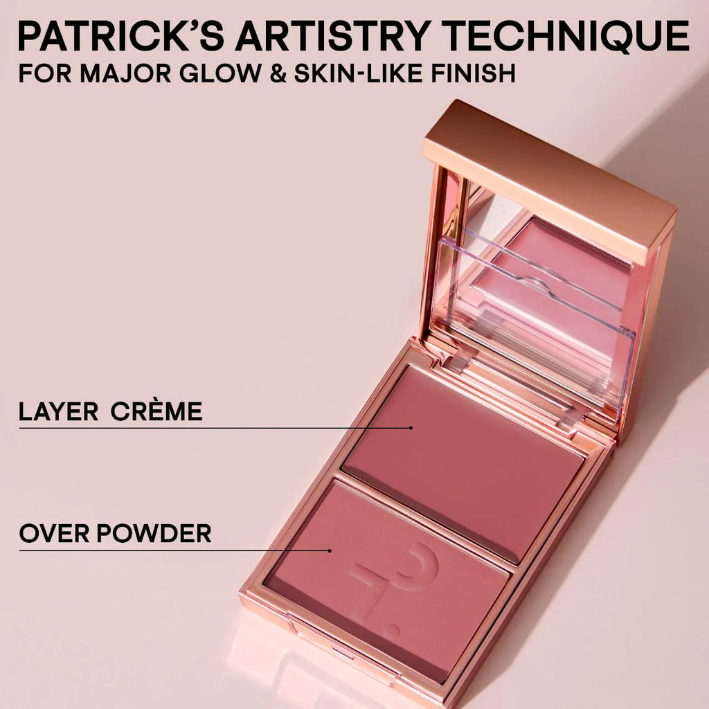 PATRICK TA Major Headlines: Dúo de colorete en crema y en polvo Double-Take