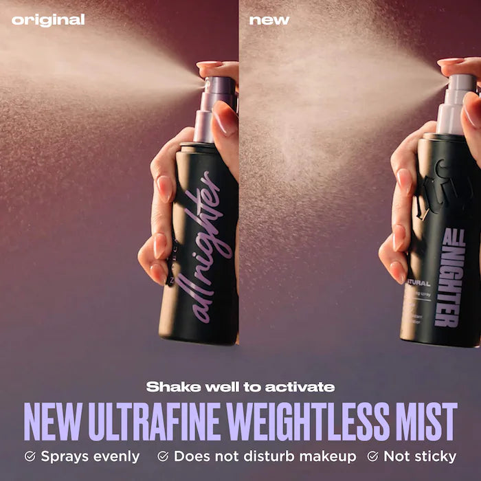 Urban Decay  Mini All Nighter Waterproof Natural Finish Setting Spray with 24HR Wear